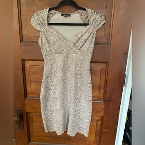 Tan bodycon dress
